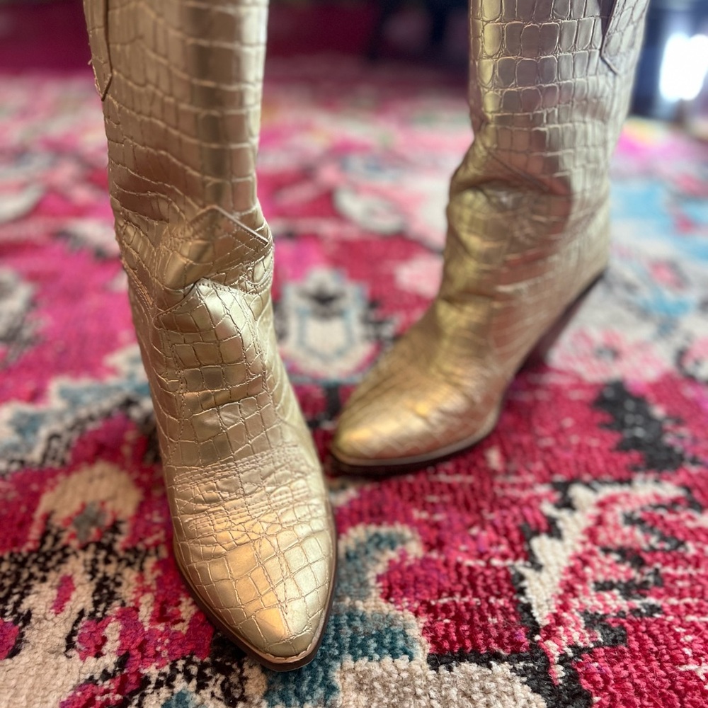 Gold Booties - Picture 5 of 6